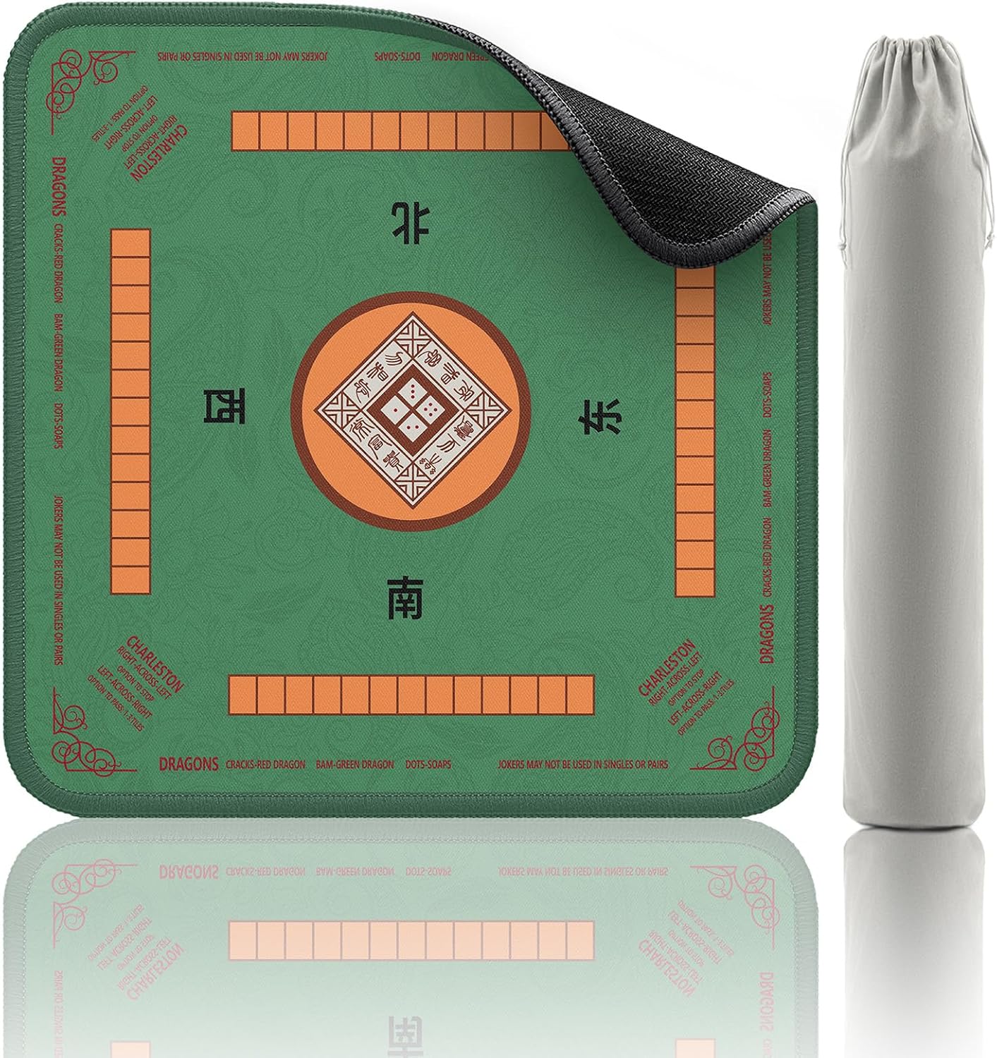 Mahjong Mat 32.4*32.4 inches – Non-Slip Waterproof Gaming Table Mat