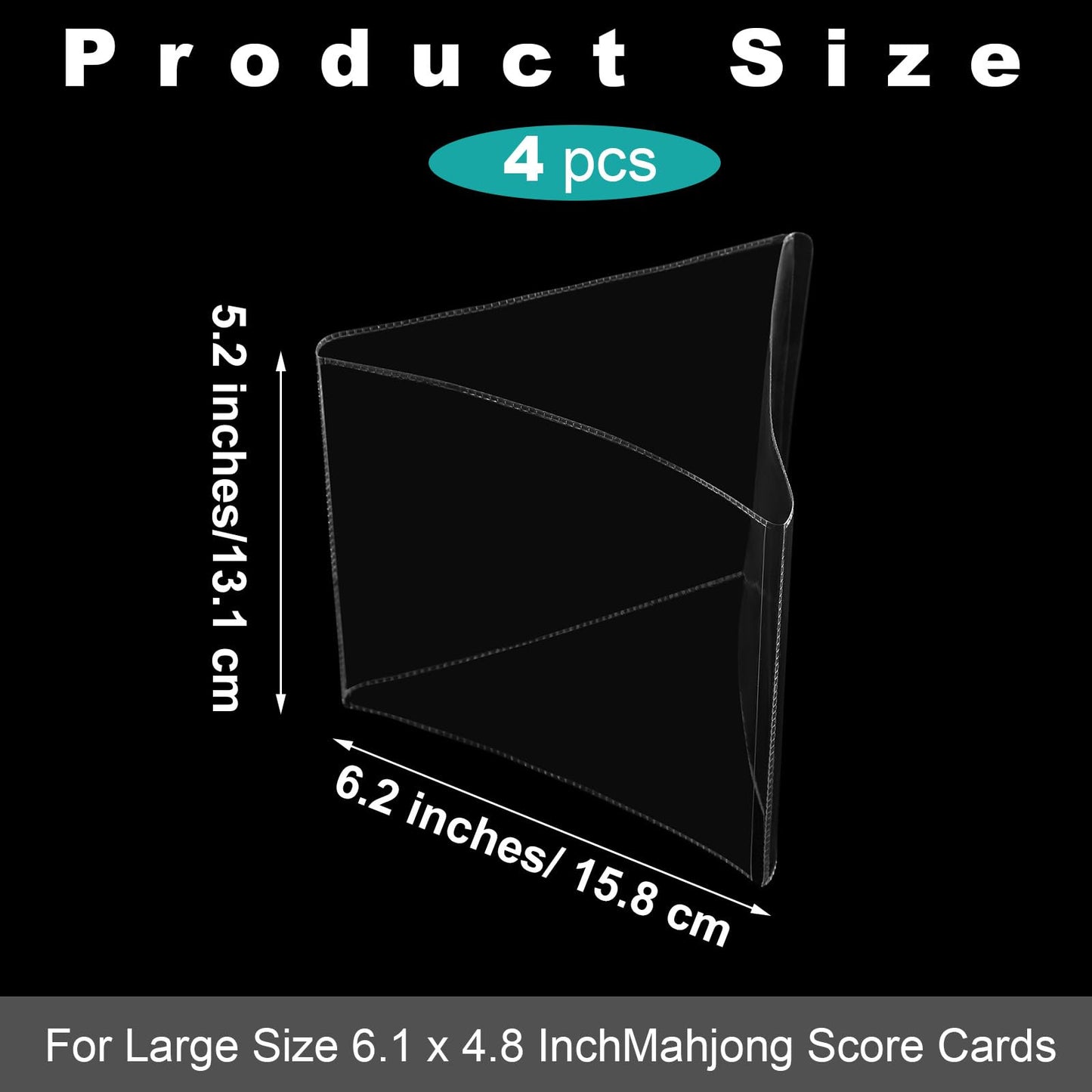 For Large Size 6.1 x4.8 lnchMahjong Score Cards