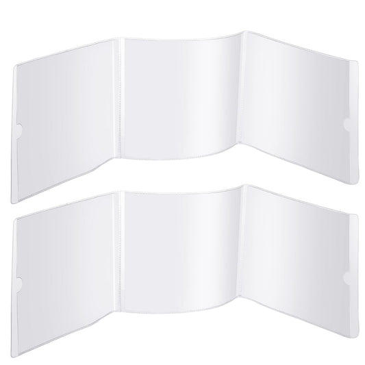 4 Pcs Mahjong Card Protector Cover Mah Jongg Holder Accessories Plastic Clear Large Mah Jongg League Scorecard Cover Mahjong Sleeve Case Gifts
