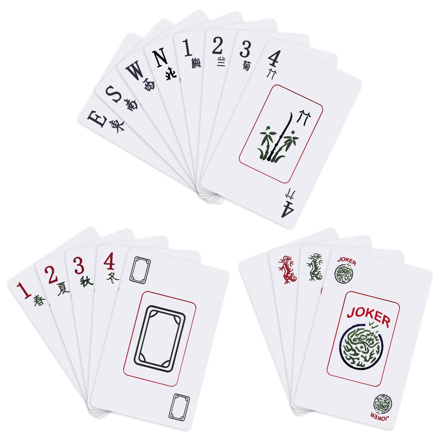 American Mahjong Playing Cards, Mahjong Playing Cards 2025, Traditional Card Game Set